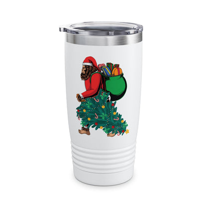 Bigfoot Santa Christmas Tree Lights Gifts Funny Xmas Sasquatch Tumbler For Men Women Tumbler