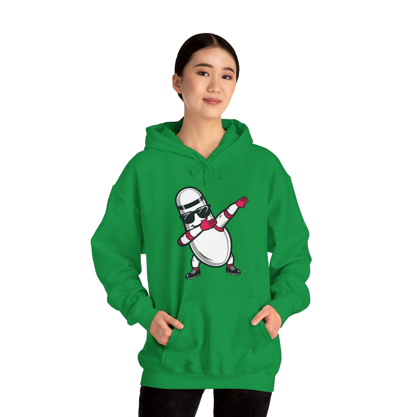 Funny Bowling Pin Dabbing Sunglasses Bowler Player Hoodie For Men Women Hoodie