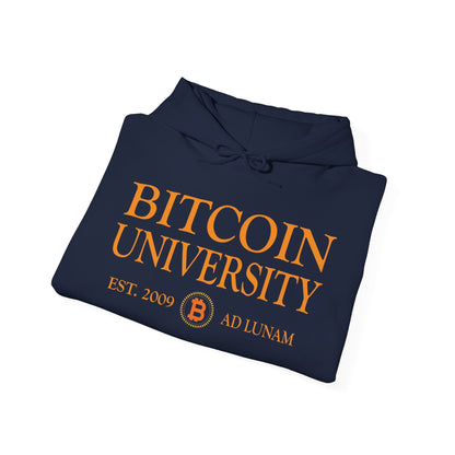 Bitcoin University To The Moon, Funny Vintage Distressed BTC Hoodie For Men Women Hoodie