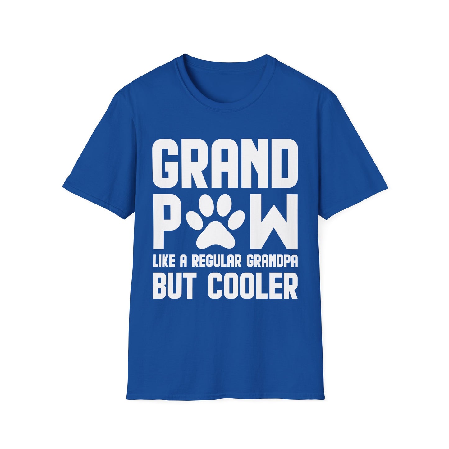 Funny Grandpaw Like Regular Grandpa But Cooler Fathers Day Dog Lovers Paw Grandpa T-Shirt For Men Travelers