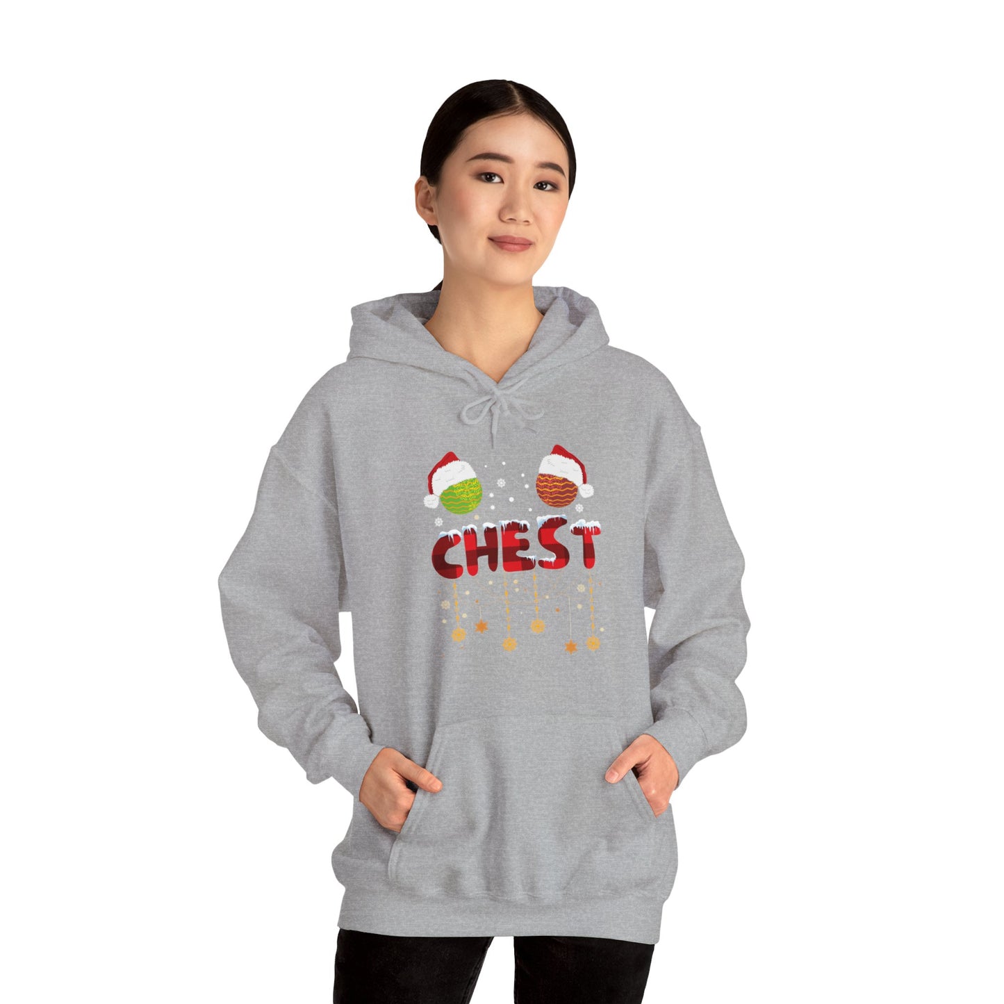 Chest Nuts Matching Chestnuts Funny Christmas Couples Chests Hoodie