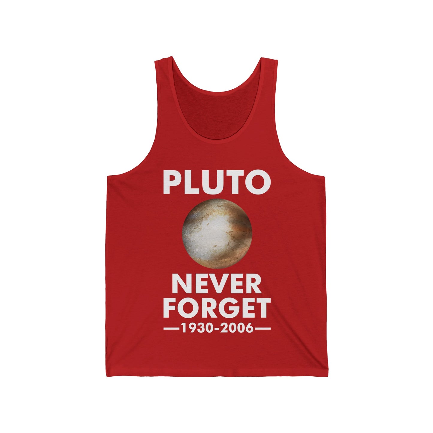 Funny Never Forget Pluto Tank Tops. Retro Space, Science Tank Tops For Men Women