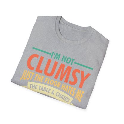 Funny Clumsy T-Shirts I'm Not Clumsy Hilarious Retro Vintage T-Shirt