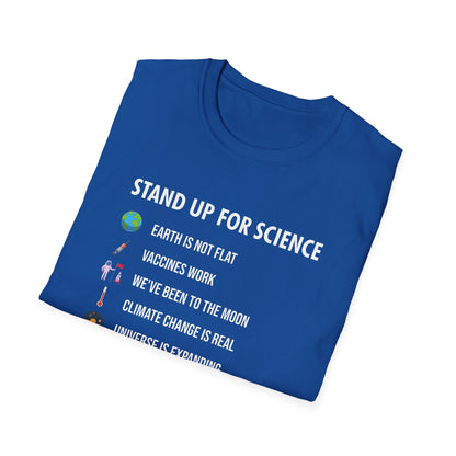 Stand Up for Science Magic But Real Earth Moon Math T-Shirt Men Women