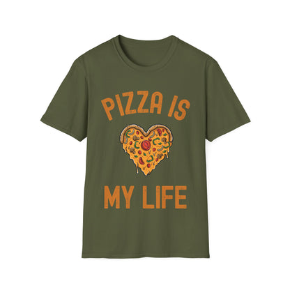 Funny Pizza Is My Life Food Lovers Foodie T-Shirt Men Women