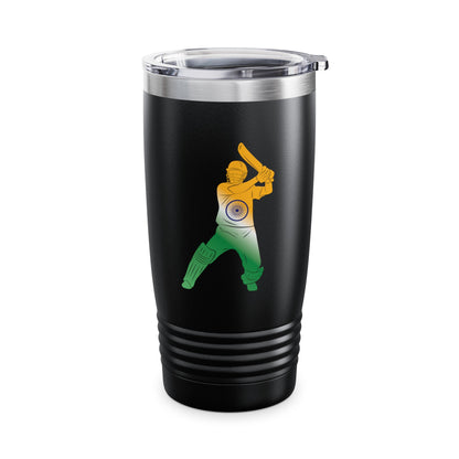 Indian Cricket Team Cricketer Fan Batsmen Flag Of India Tumbler Gift For Men Women Tumbler