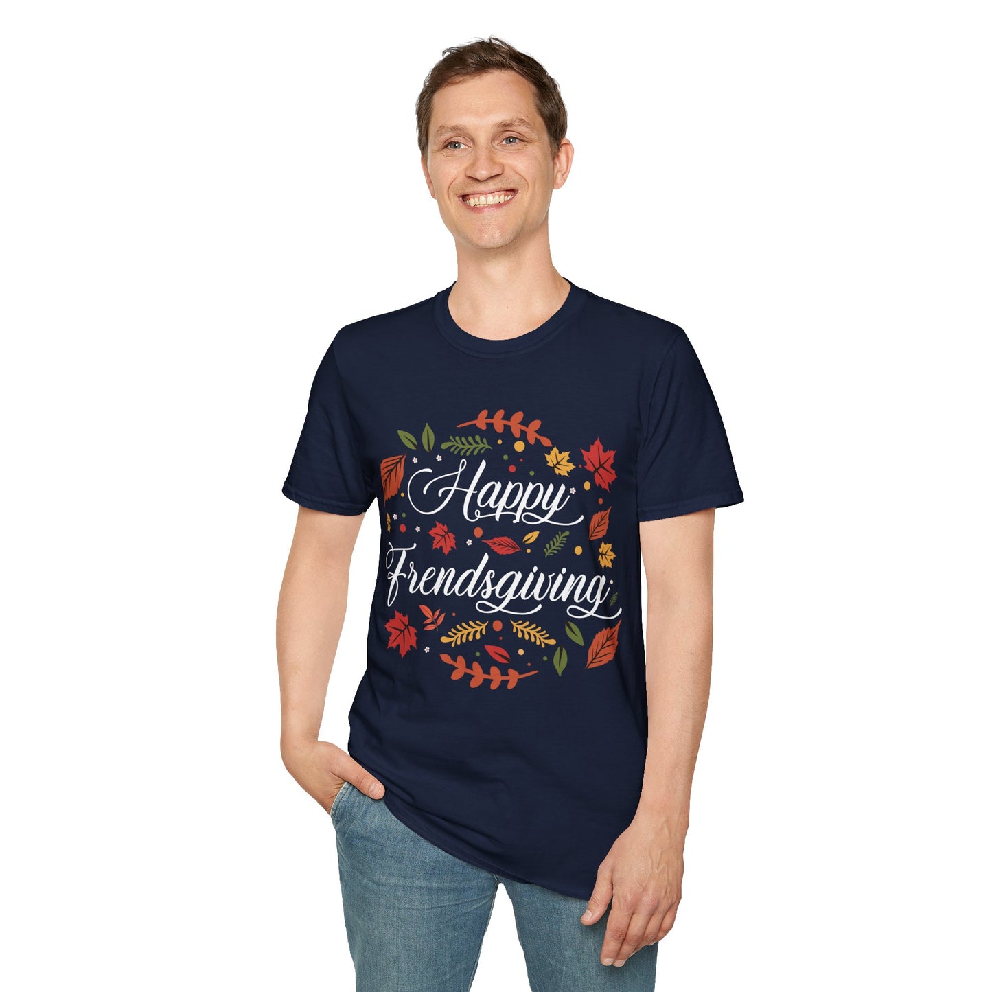 Funny Happy Friendsgiving Shirt Turkey Friends Thanksgiving T-Shirt