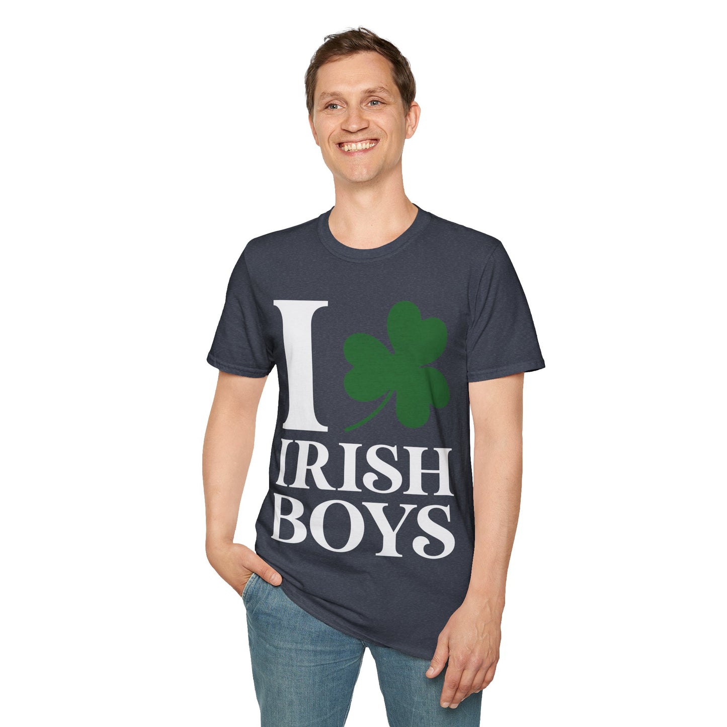 Funny I Love Irish Boys Shamrock St Patricks Day T-Shirt For Men Women T-Shirt