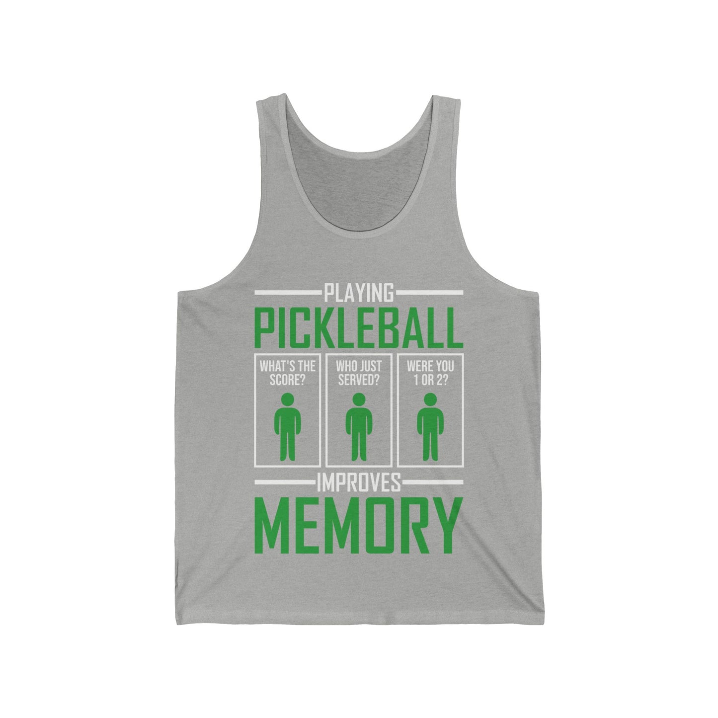 Funny Playing Pickleball Improves Memory Dink Player Tank Top For Men Women