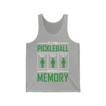 Funny Playing Pickleball Improves Memory Dink Player Tank Top For Men Women