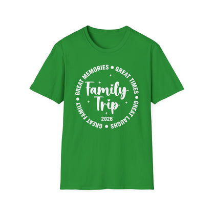 Family Trip Vacation 2026 Matching Summer Group T-Shirt For Men Women