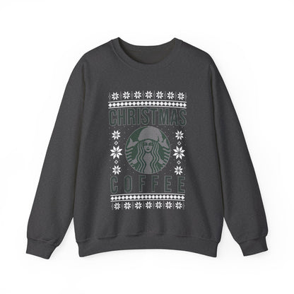 Funny Star Coffee Bucks Lovers, Coffee Lovers Caffeine Christmas Coffee, Christmas Ugly Jumper Sweater Sweatshirt