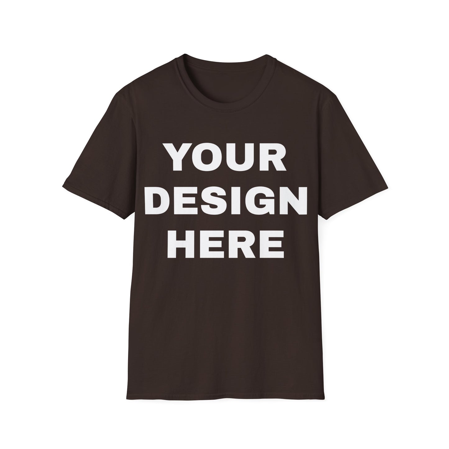 Custom Text Personalized Your Design on Unisex Softstyle T-Shirt