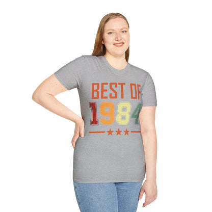 Funny Vintage Best of 1984 40 Year Old Gift 40th Birthday T-Shirt For Men Women T-Shirt