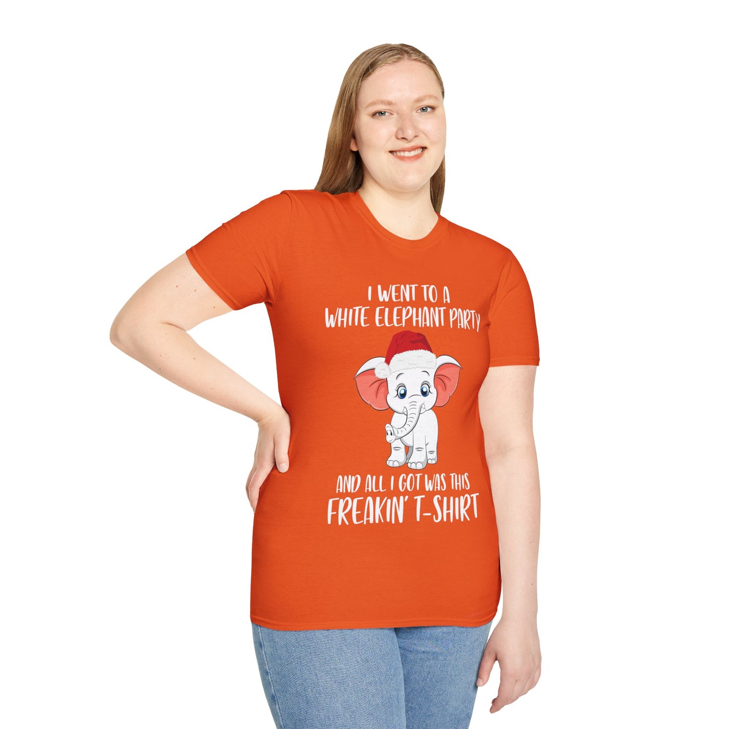 I Went To A Party And All I Got White Elephant Christmas Fun T-Shirt Gift Exchange Contest T-Shirt