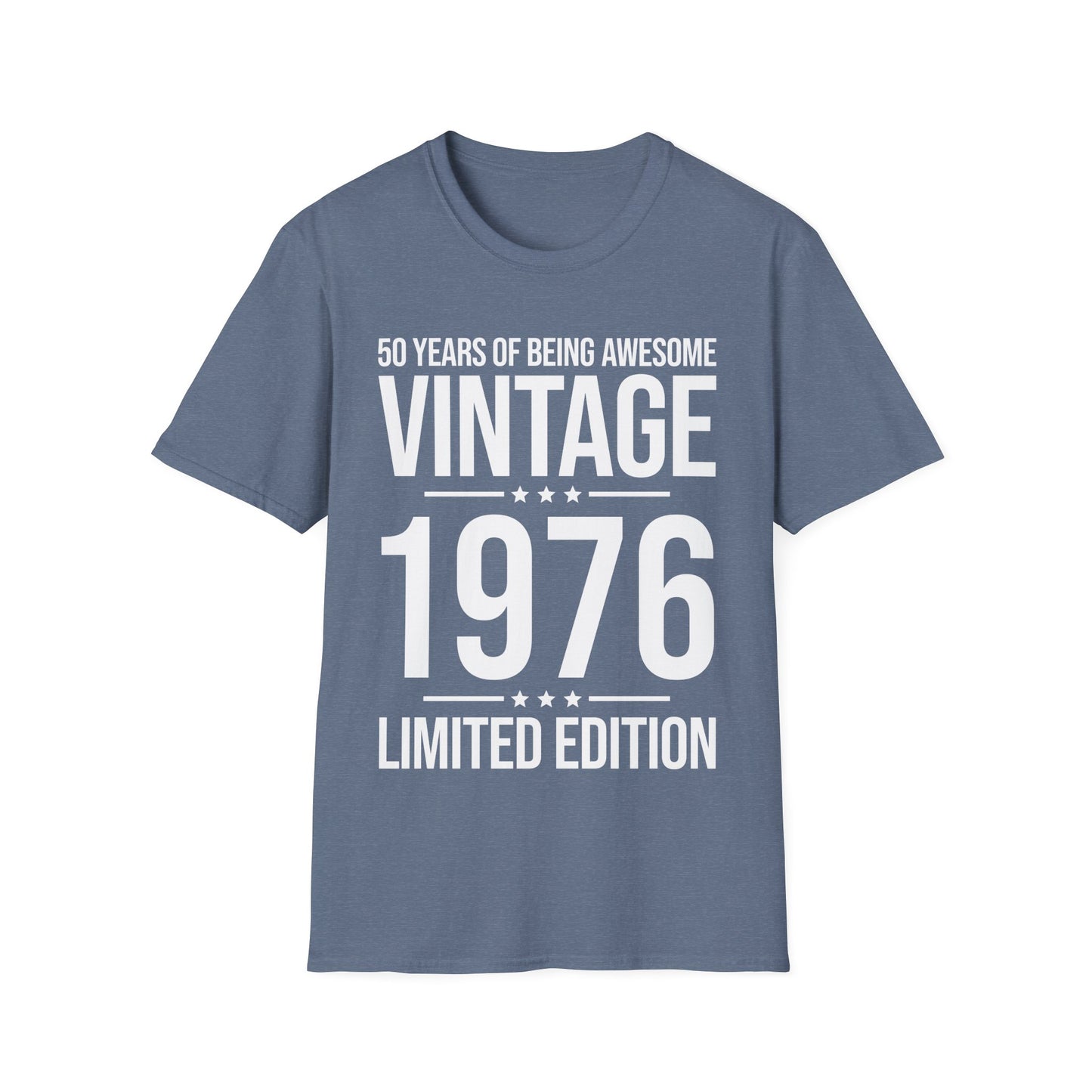 50 Year Old Gifts Vintage 1976 50 Years Awesome 50th Birthday T-Shirt