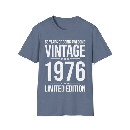 50 Year Old Gifts Vintage 1976 50 Years Awesome 50th Birthday T-Shirt