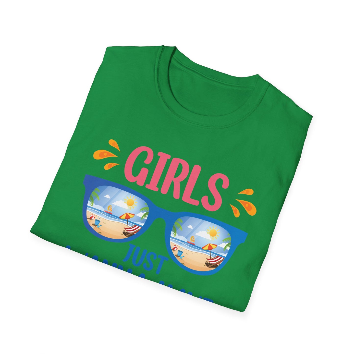 Funny Summer Girls Just Wanna Have Sun Beach Vacation T-Shirt For Women