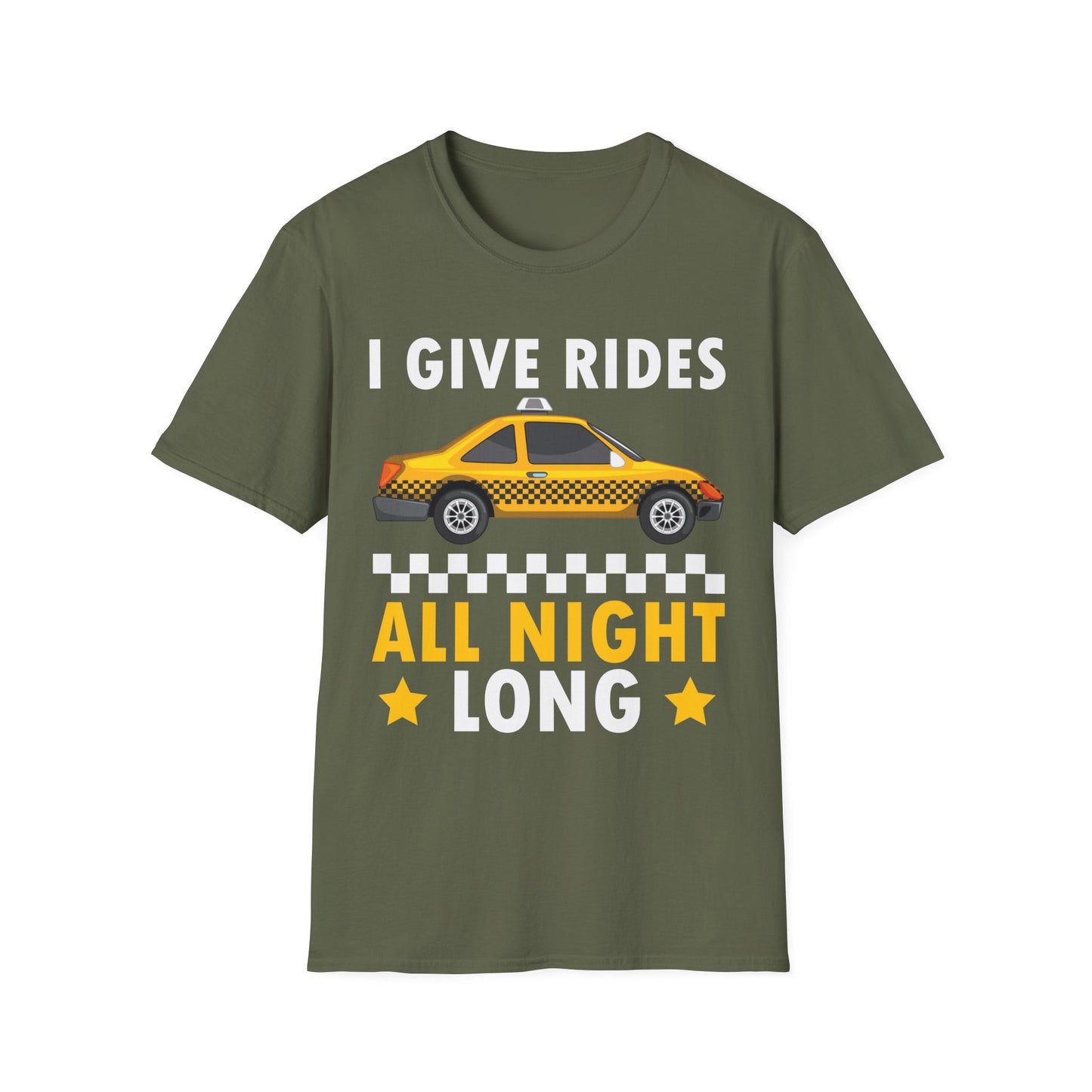 Funny Taxi Driver Driving Cab Taxicab Cabdriver Chauffeur Cabbie T-Shirt For Men Women T-Shirt