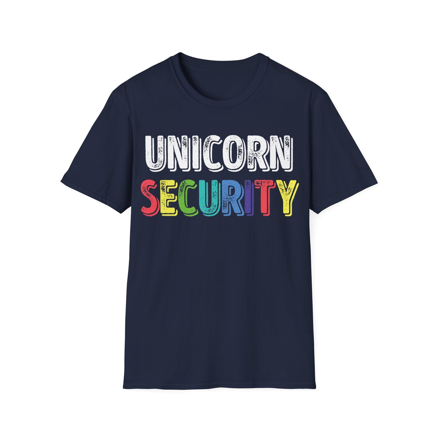 Funny Unicorn Security Costume Police T-Shirt Men Women Kids