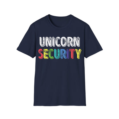 Funny Unicorn Security Costume Police T-Shirt Men Women Kids