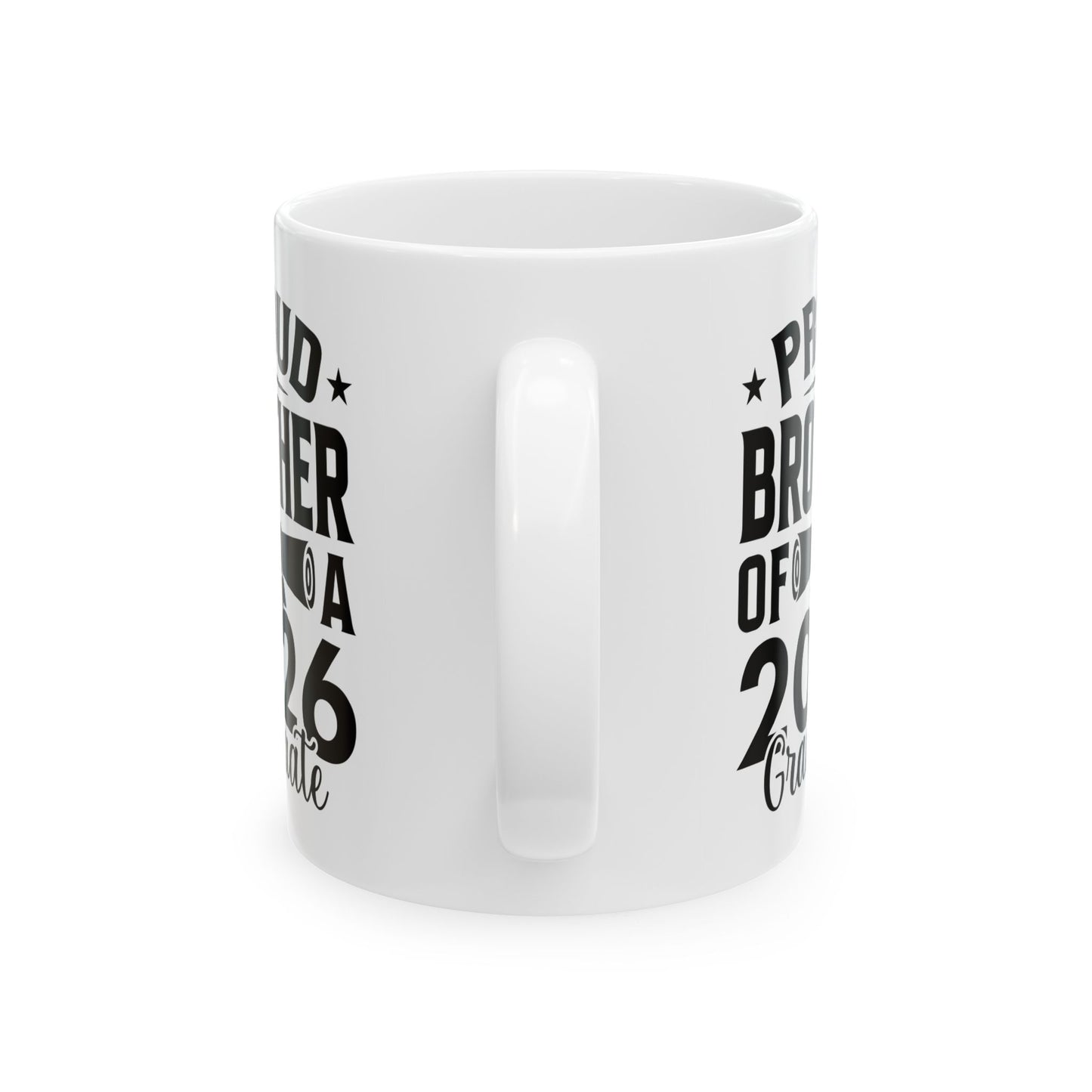 Retro Graduation Proud Brother Of A 2026 Graduate Senior Coffee Mug For Men Womens
