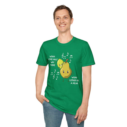 Funny Woah Lemon On A Pear Meme Unisex Softstyle T-Shirt for Teacher Foodie Travelers