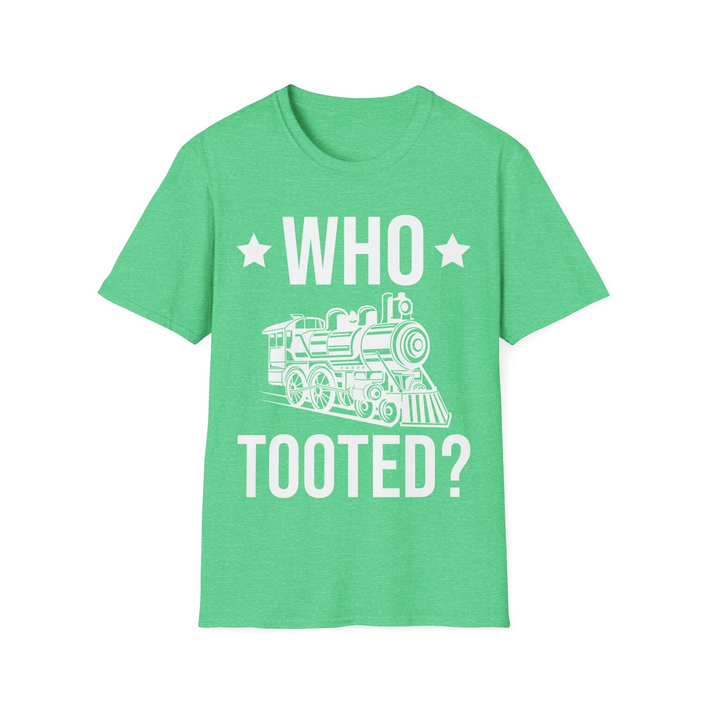 Who Tooted Funny Train Lovers Railroad T-Shirt for Men Women