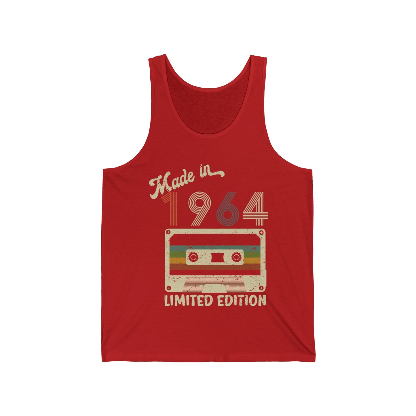 Made in 1964 Limited Edition Funny Cassette Tape Vintage Tank Tops