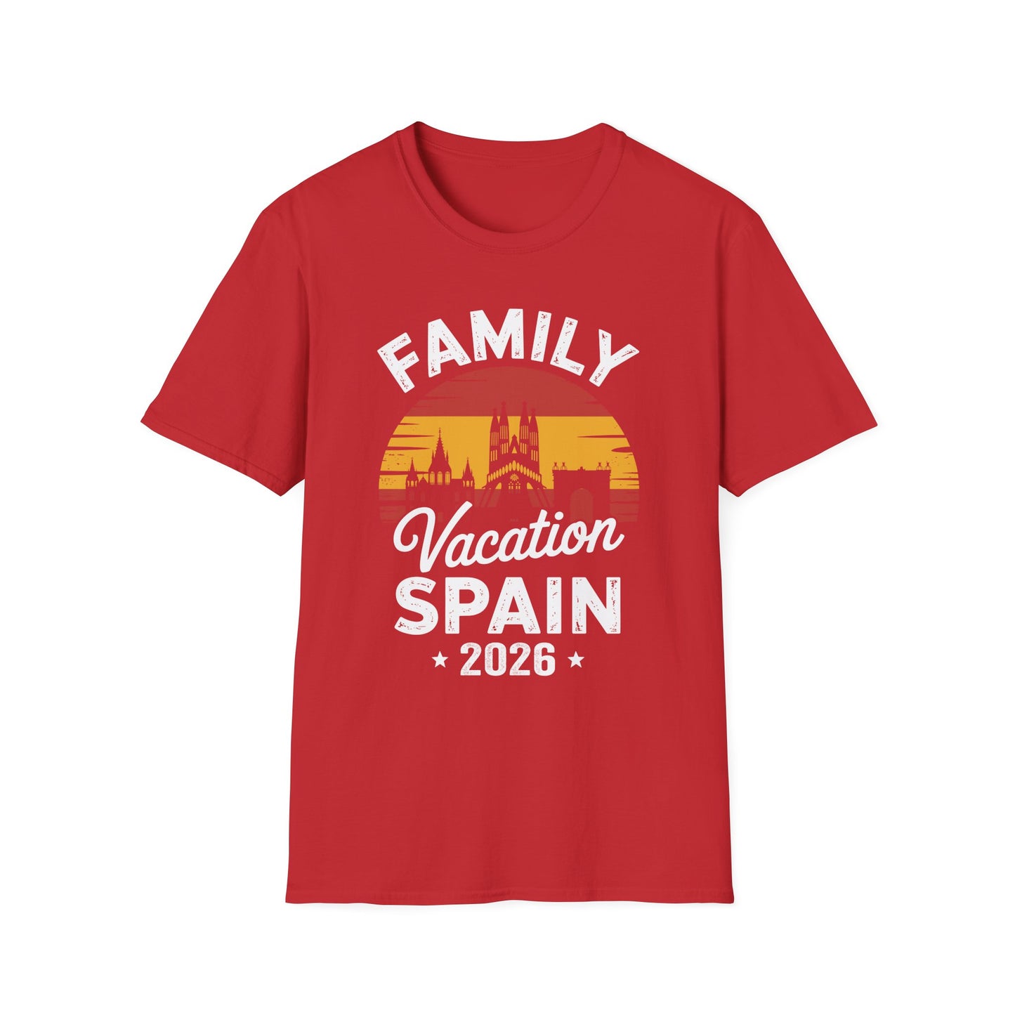 Family Vacation Spain 2026 Traveler Trip Tour T-Shirt For Men Women Tourist