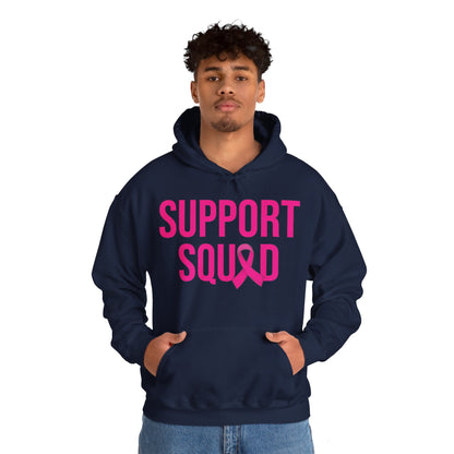 Support Squad Breast Cancer Warrior Awareness October Pink Hoodie