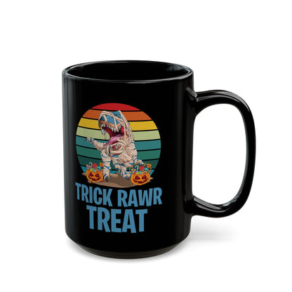 Funny Trick Rawr Treat Halloween Costume Pumpkin Dinosaur Candy T-Rex Coffee Mug