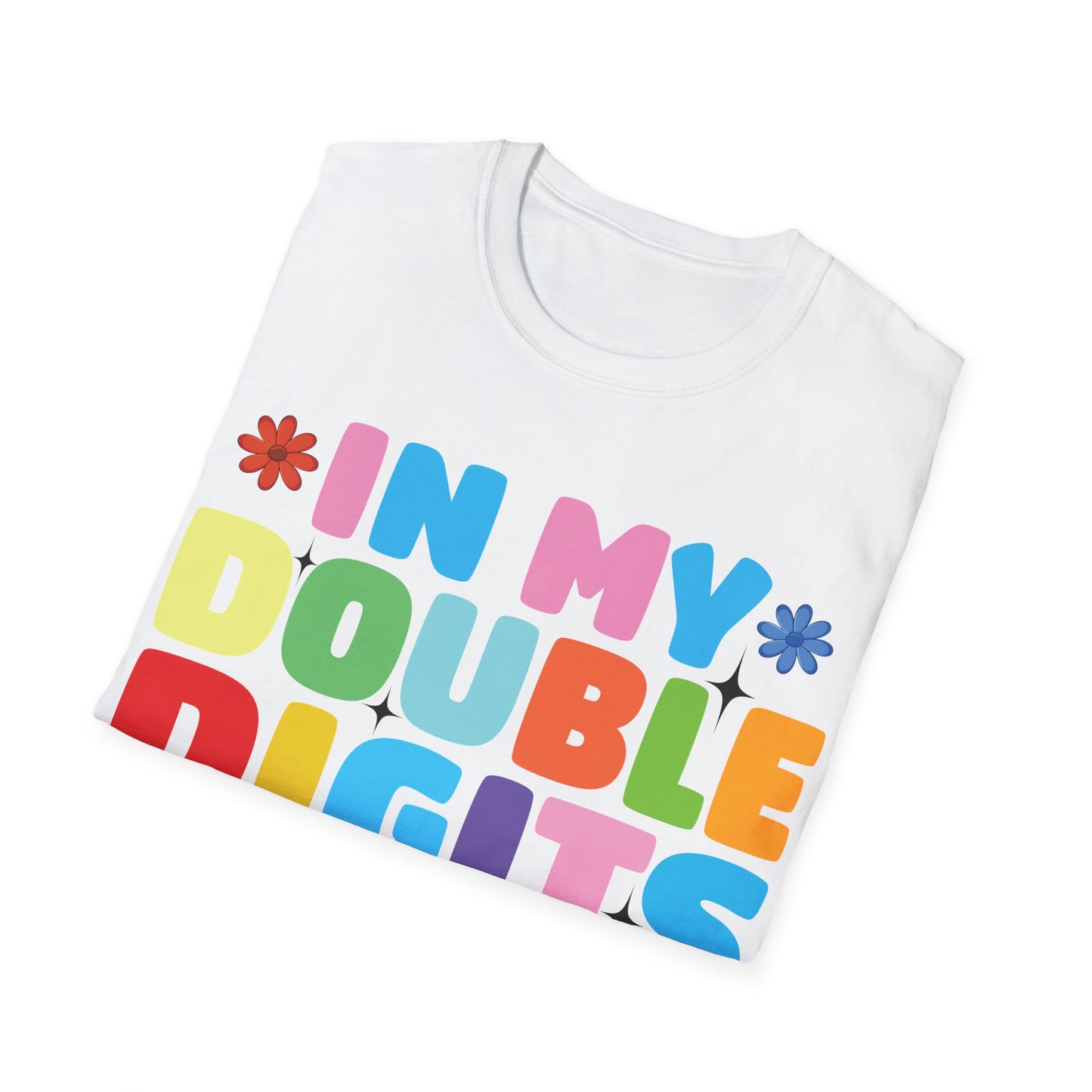 Funny In My Double Digits Era Retro 10 Year Old 10th Birthday Girl T-Shirt For Men Women Kids T-Shirt