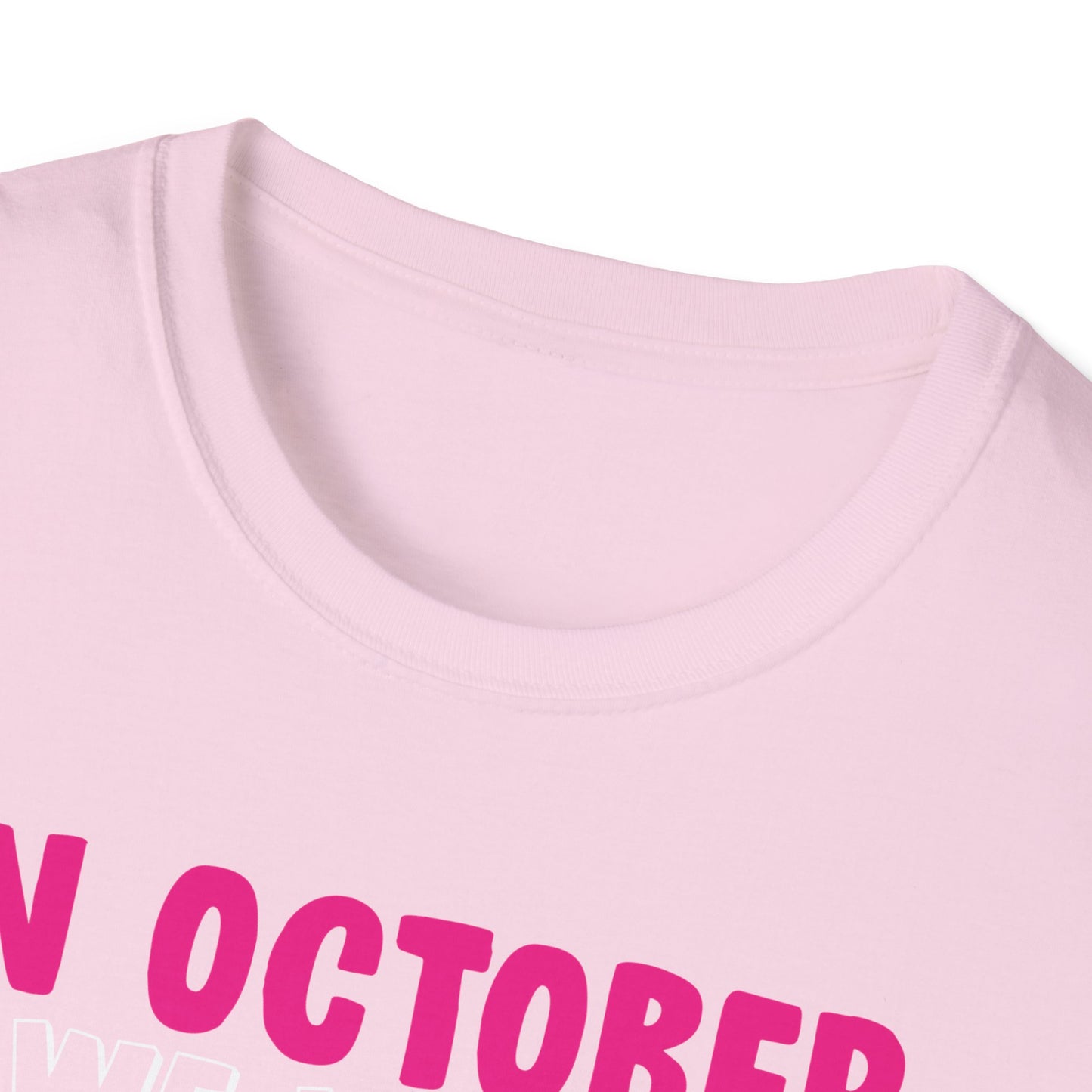 Groovy Wear Pink Breast Cancer Warrior Cute Ghost Halloween T-Shirt