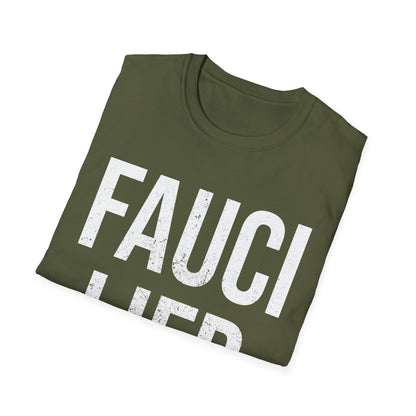 Fauci Lied People Died Fire Vintage T-Shirt for Men Women