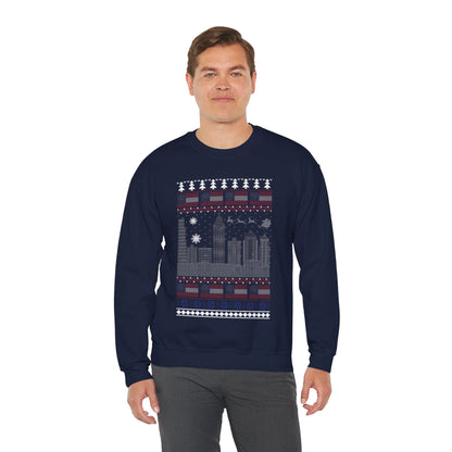 I Love Georgia Christmas Santa, Reindeer Funny Ugly Christmas Jumper Sweatshirt