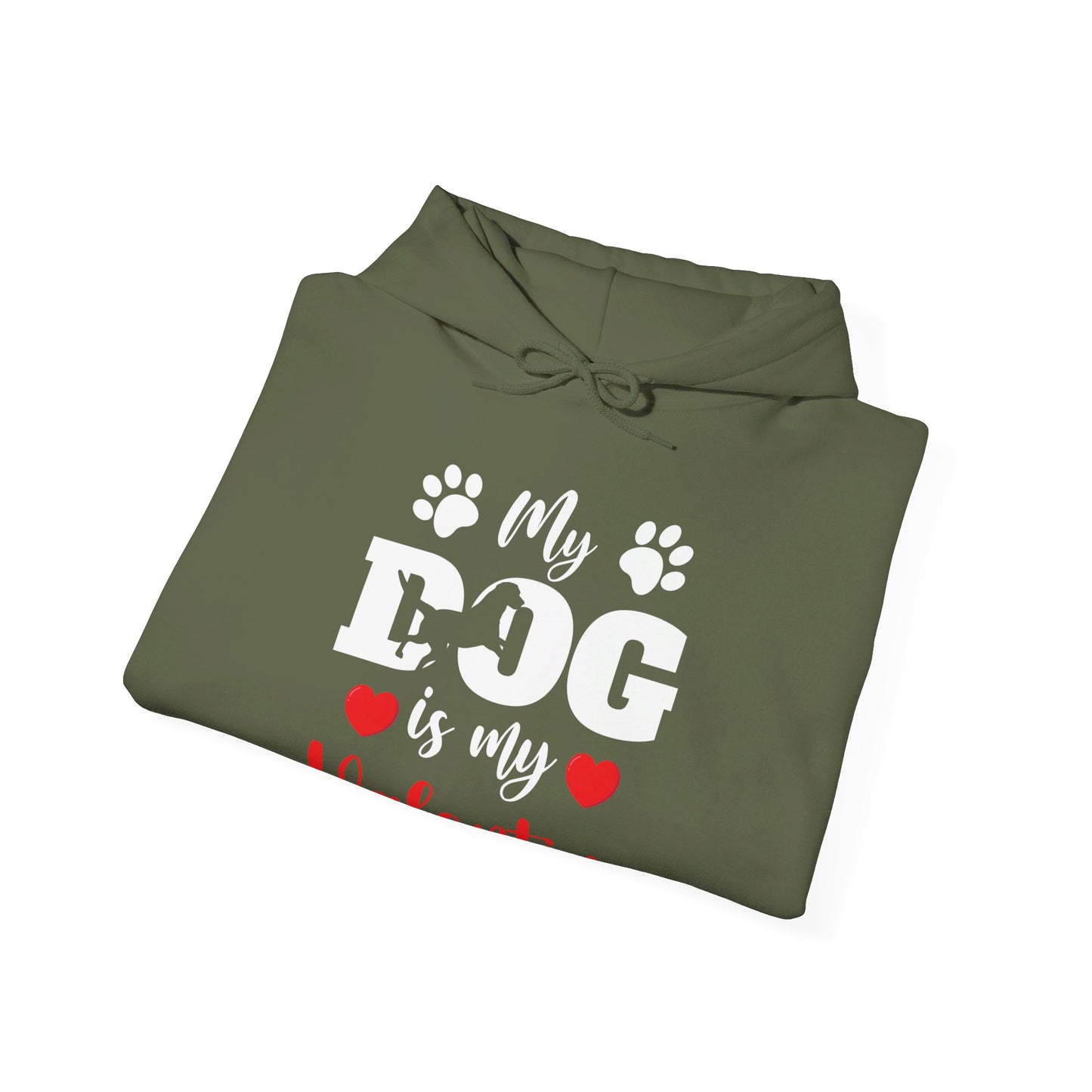 Funny My Dog is My Valentine Dog Lovers Hoodie For Men Women Hoodie