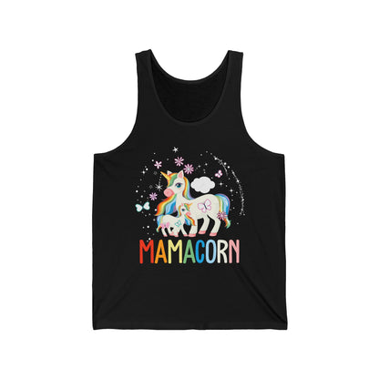 Funny Mamacorn Unicorn Lover Mom Mothers Day Retro Tank Tops