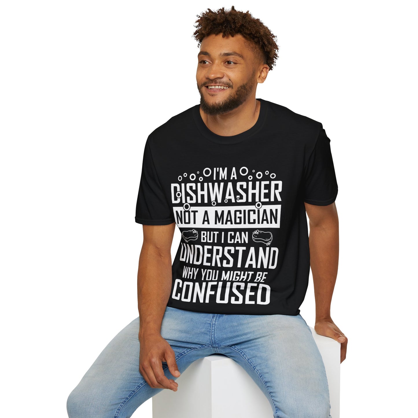 Funny Dishwashing Gift Dishwasher Magician T-Shirt Men Women