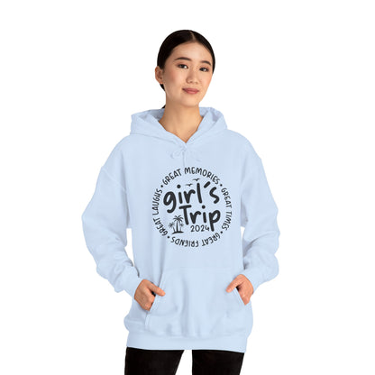 Girl's Trip 2024 Memories Friends Trip Matching Vacation Hoodie For Men Women Hoodie