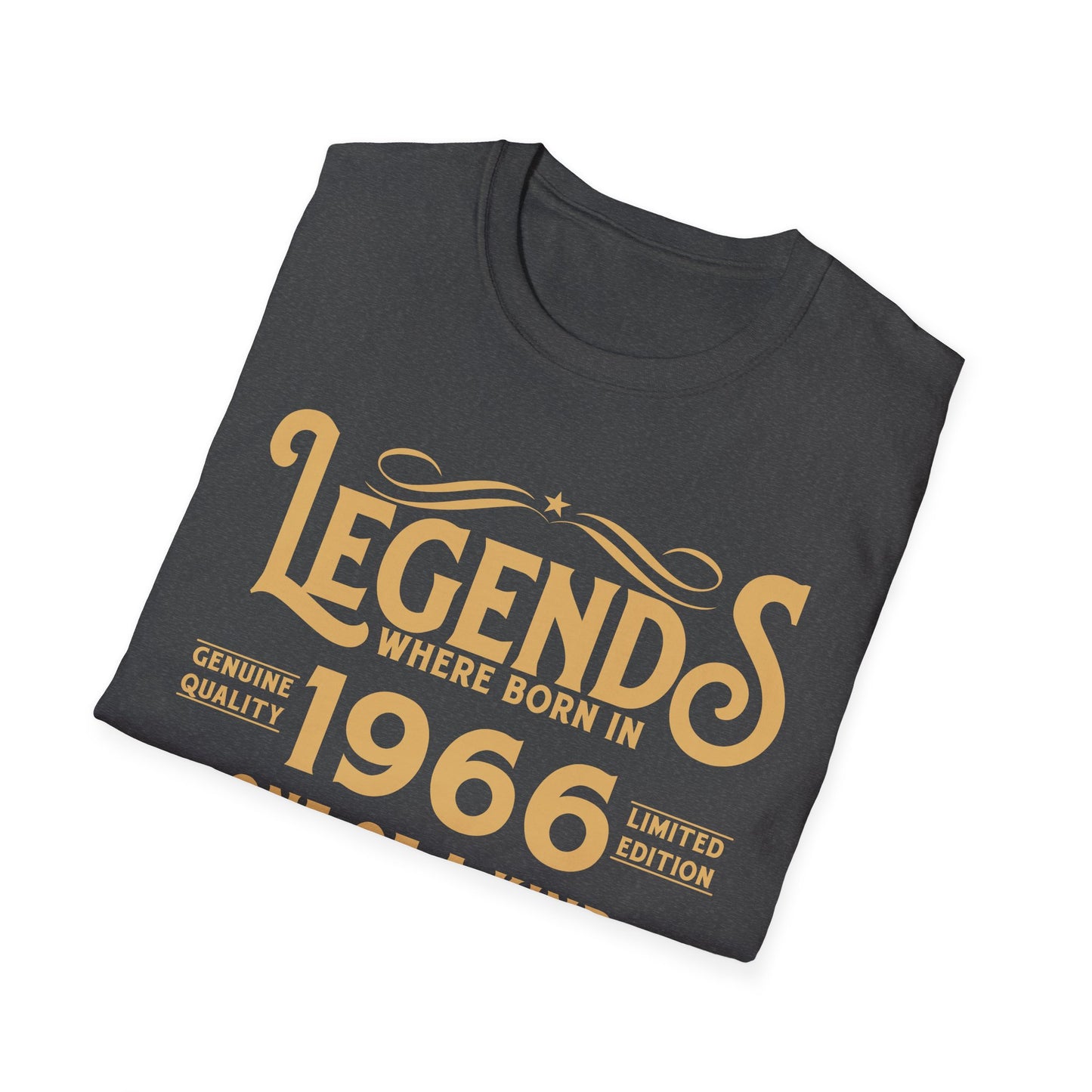 60th Birthday Tee 60 Years Old Vintage Legends Funny Born In 1966 T-Shirt For Men Women T-Shirt
