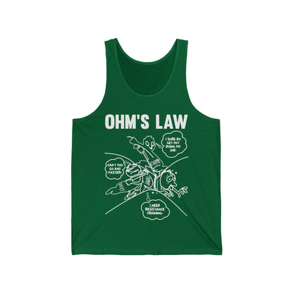 Ohms Law Funny Electrical Electronics Engineer Top Funny Tank Top