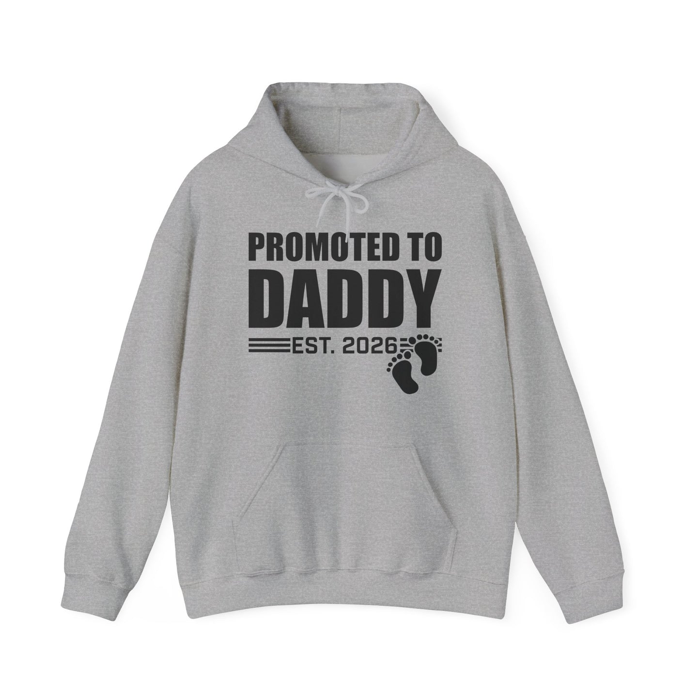 Mens Promoted To Daddy 2026 Pregnancy Announcement Gift Hoodie