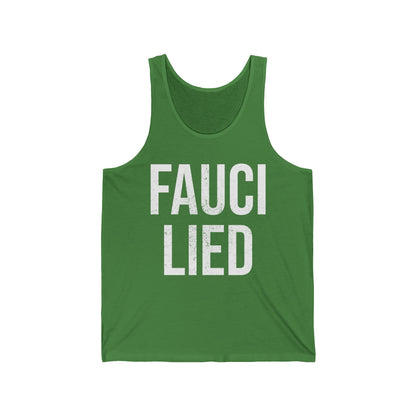 Fauci Lied People Died Fire Vintage Tank Tops for Men Women