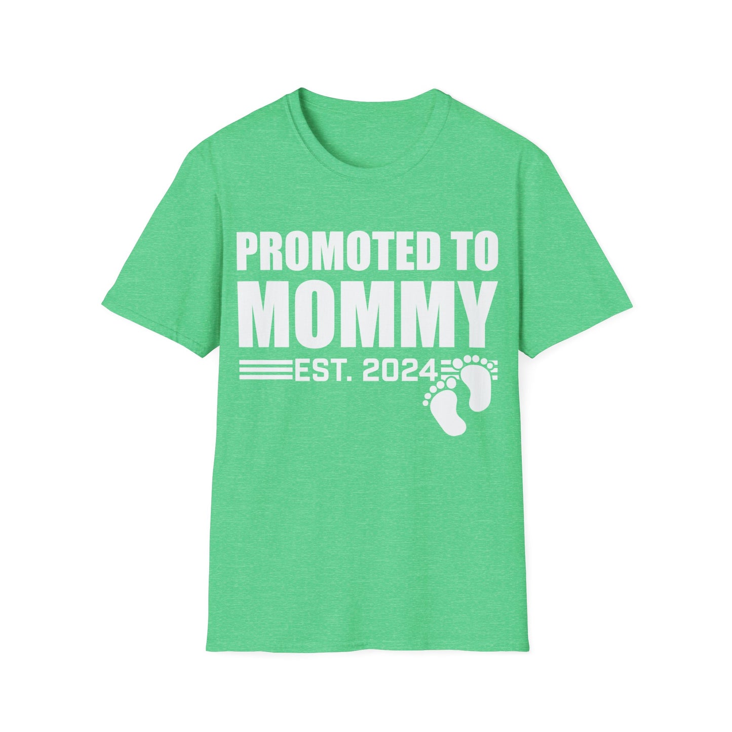 Promoted To Mommy 2024 Pregnancy Announcement Mothers Day Mom To Be T-shirt