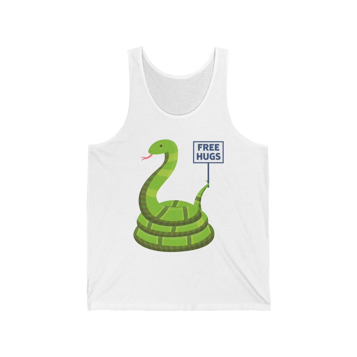 Funny Free Hugsss Cute Snake Hug Lovers Sarcastic Tank Top For Men Women Travelers