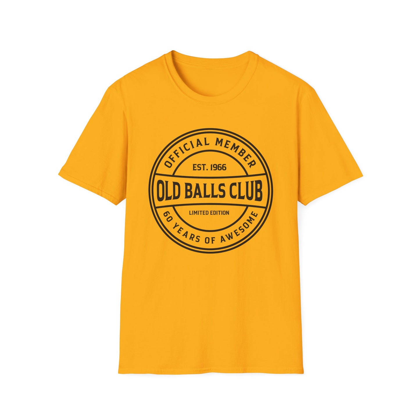 Mens Old Balls Club 60 Years Awesome Sixty 60th Birthday Farthers Day T-Shirt