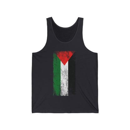 Distressed  Palestine Flag I love Palestine Gaza Vintage Tank Top For Men Tank Top