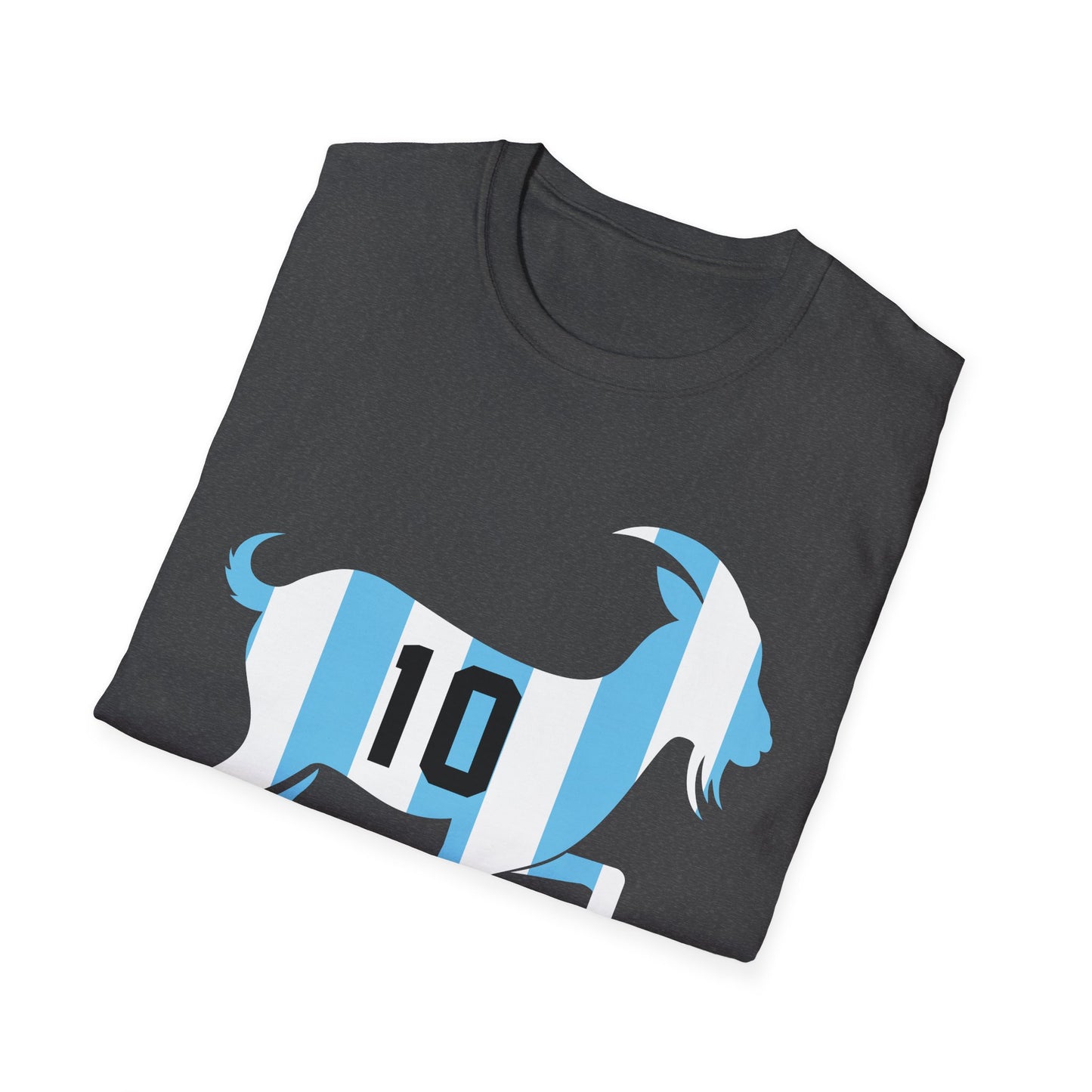 GOAT 10 Shirt for Men Women Kids  Goat Playing Football Funny Soccer T-Shirt