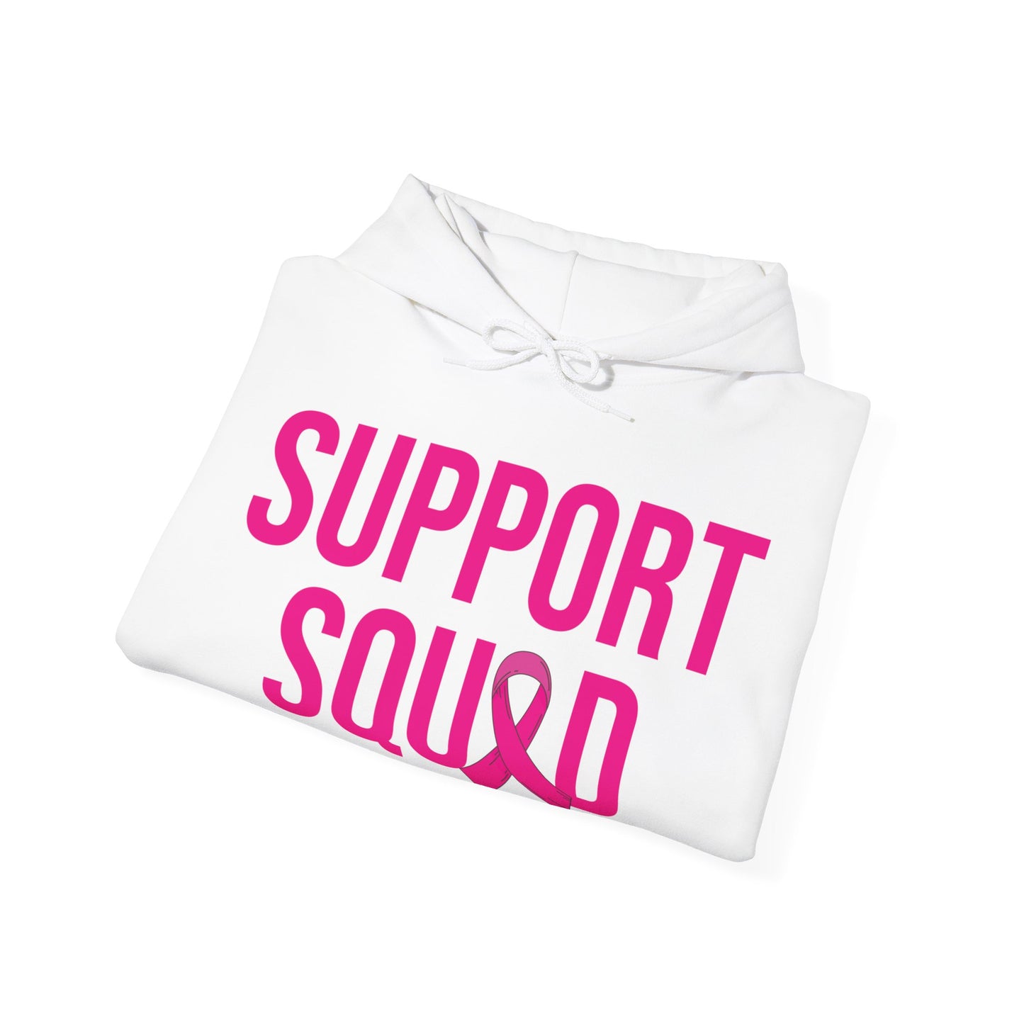 Support Squad Breast Cancer Warrior Awareness October Pink Hoodie